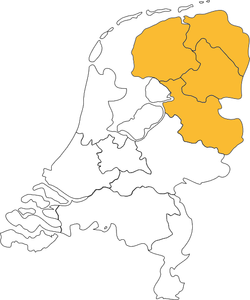 Ons werkgebied op de kaart